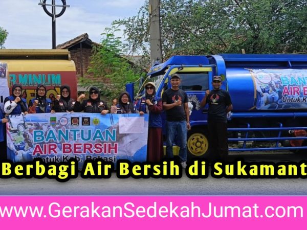 Bersama Menebar Manfaat, GSJ Berbagi Air Bersih di Sukamantri