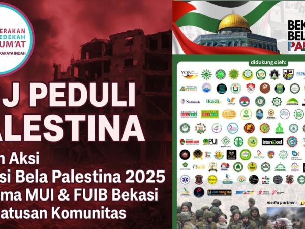 BEKASI BELA PALESTINA, bersama MUI & FUIB Bekasi beserta ratusan komunitas termasuk GSJ